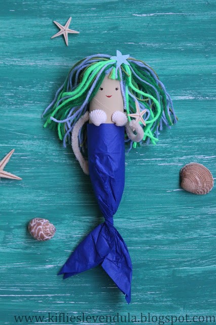 Русалочки из картонных втулок