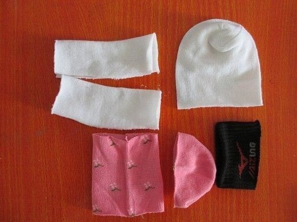 Зайка из носков Зайка из носков