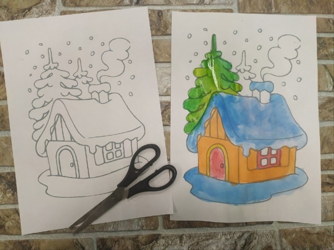 Домик в снегу