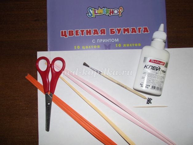 ​Открытка в технике квиллинг: мастер-класс, часть 1