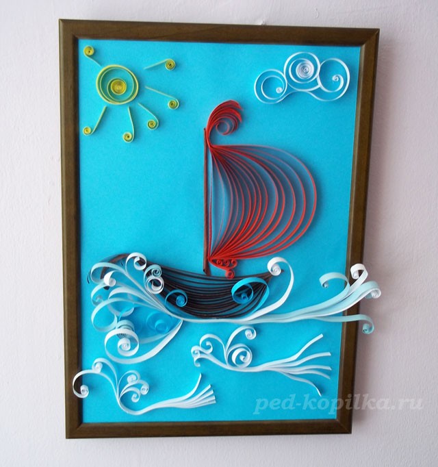 Мастер-класс квиллинг: парусник Мастер-класс квиллинг: парусник