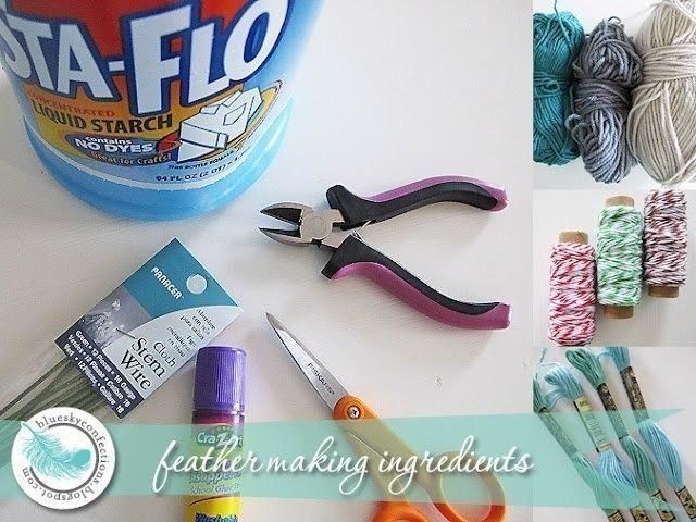 Делаем перья детскими руками