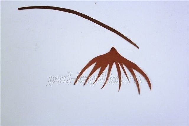 Объёмная аппликация "Ветка рябины"