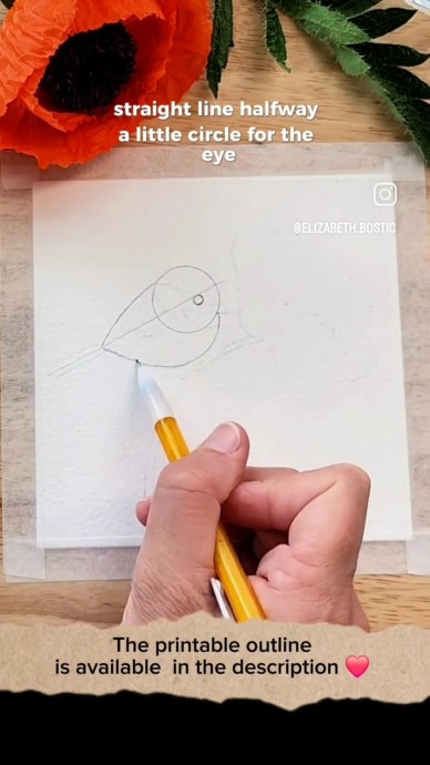 Птичка на маке