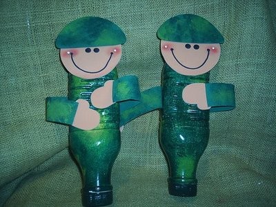 Солдатики из пластиковых бутылок