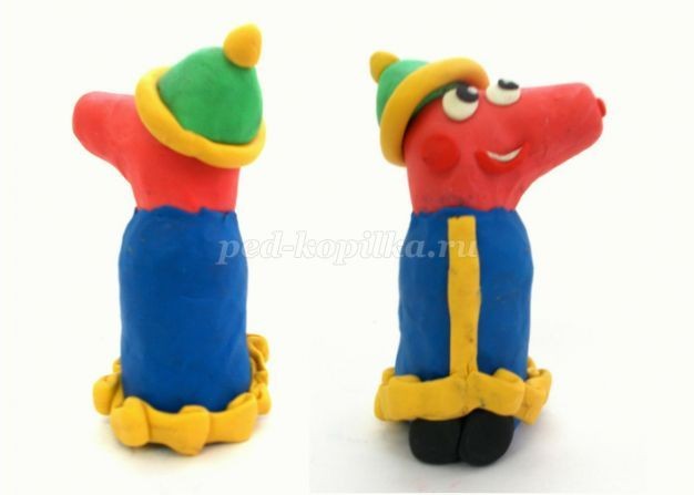 ​Свинка Пеппа из пластилина