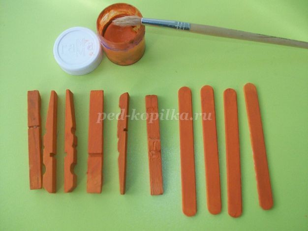 Настольная композиция из природного материала детскими руками: мастер-класс, часть 1