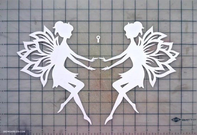 Феи из белой бумаги