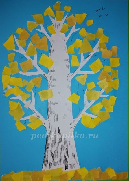 Дерево из цветной бумаги Дерево из цветной бумаги