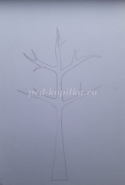 ​Мастер-класс по созданию объемного дерева из бумаги