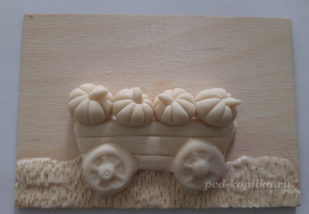 Осеннее панно с тыквами из солёного теста: часть 1 Осеннее панно с тыквами из солёного теста: часть 1