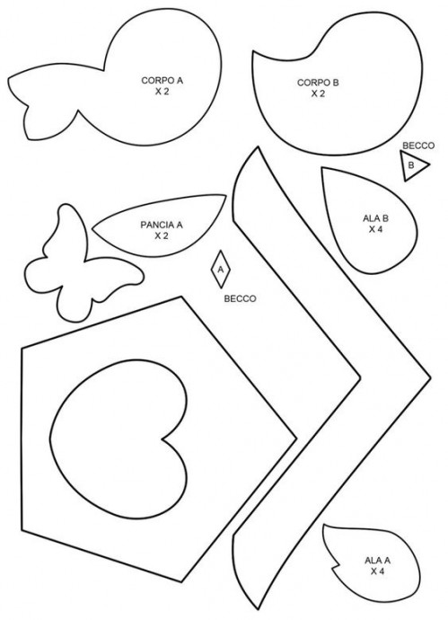 ​Пряничные домики из фетра