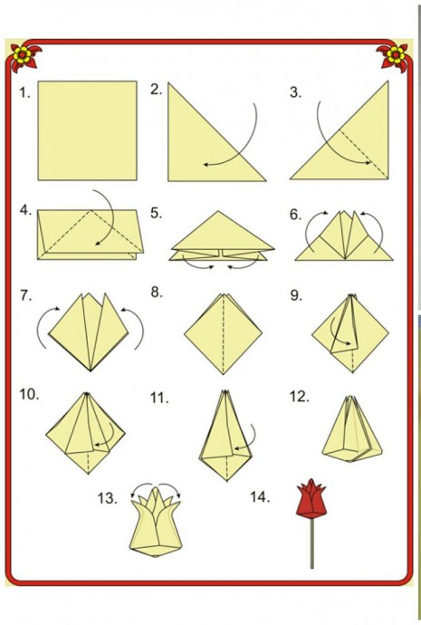 Тюльпаны-оригами