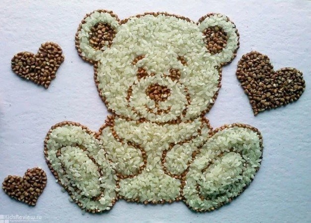 Идеи поделок из круп