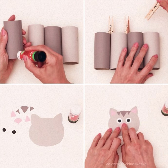 Карандашница в виде котика Карандашница в виде котика