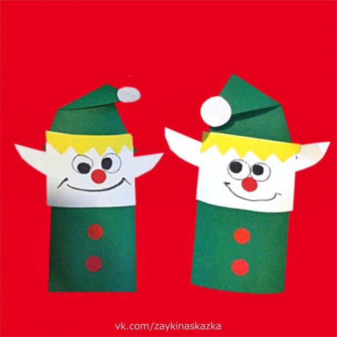 ​Сказочные эльфы из цветной бумаги