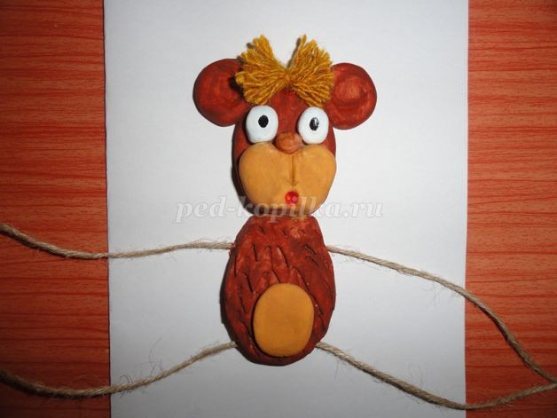 ​Тестопластика: обезьянка, часть 3