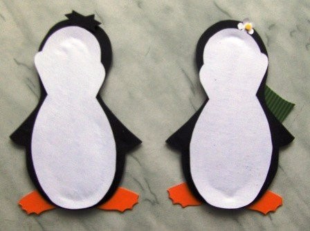3-D аппликация "Пингвины"