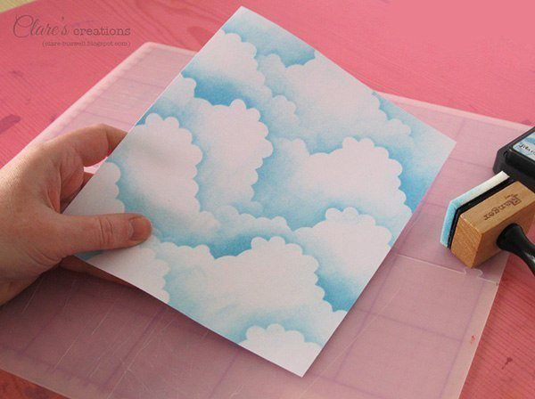 Как сделать небесный фон для открытки или картинки