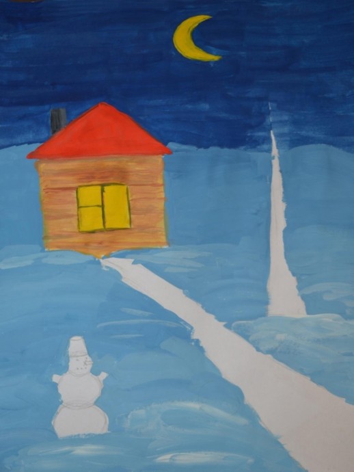 ​Рисуем с детьми зиму