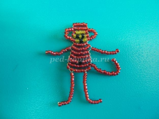 Обезьянка-брелок из бисера Обезьянка-брелок из бисера