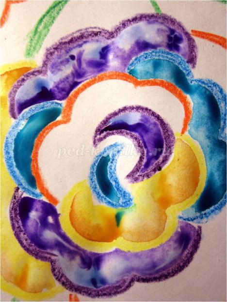 Рисование цветов акварелью "Радужные розы": мастер-класс, часть 4