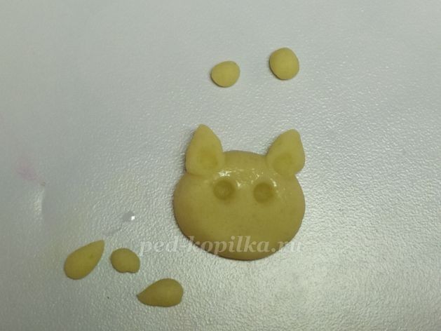 Котик из соленого теста