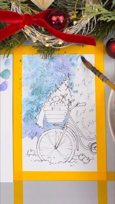 Рисуем зимнее настроение