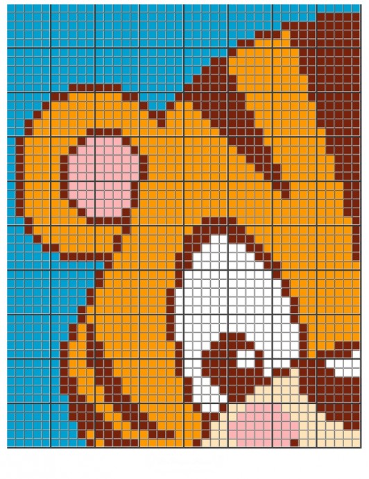 Вышивка "Забавный тигренок" Вышивка "Забавный тигренок"