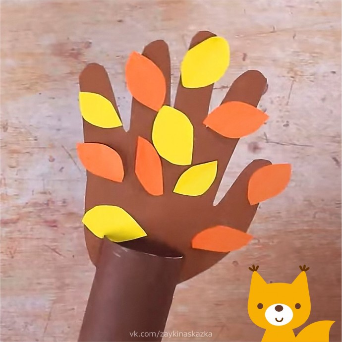 Деревья из ладошек Деревья из ладошек