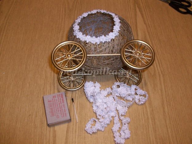 Прекрасная карета для кукол и игрушек: мастер-класс, часть 2