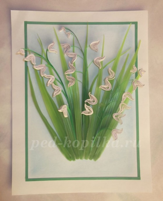 Ландыши в технике квиллинга: мастер-класс Ландыши в технике квиллинга: мастер-класс