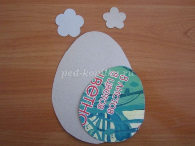 Пасхальная открытка детскими руками: часть 1