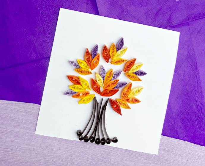 Дерево в технике квилинга Дерево в технике квилинга