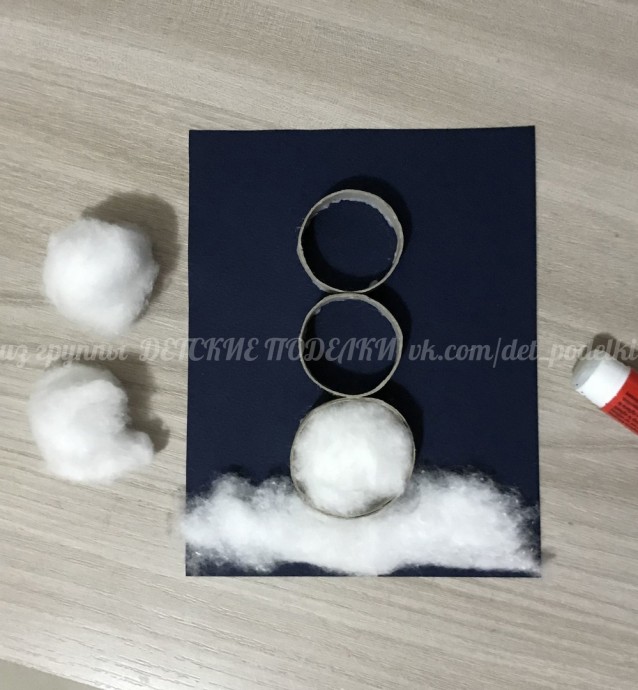 Зимние новогодние поделки: снеговик