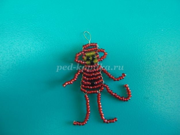 Обезьянка-брелок из бисера Обезьянка-брелок из бисера