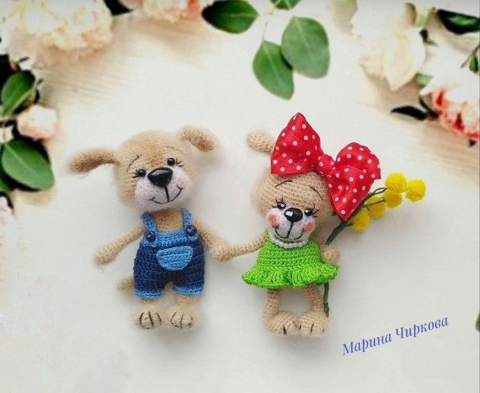 Собачки из пряжи Собачки из пряжи