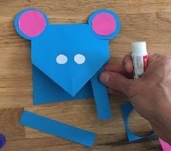 Мышки с сыром из цветной бумаги