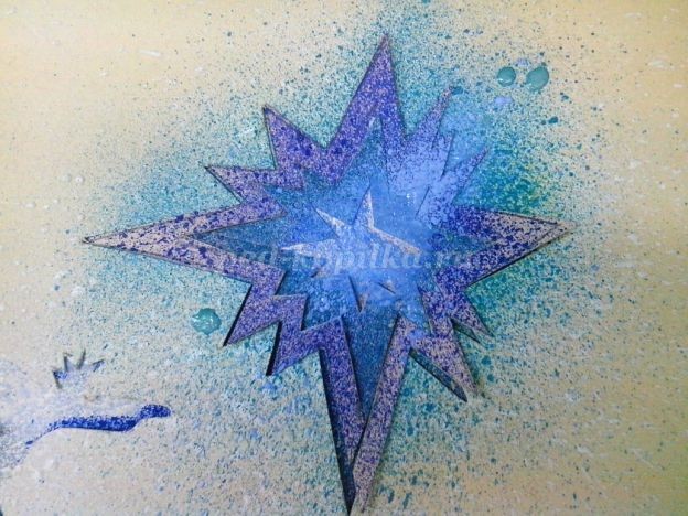 Нетрадиционная техника рисования "Северный олень", набрызг, часть 2 Нетрадиционная техника рисования "Северный олень", набрызг, часть 2