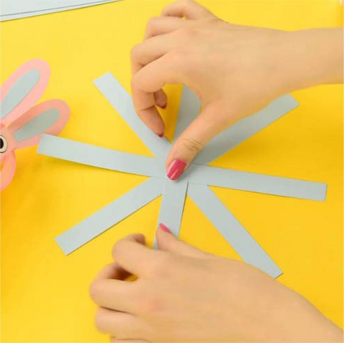 Зайчики из бумажных полосок Зайчики из бумажных полосок