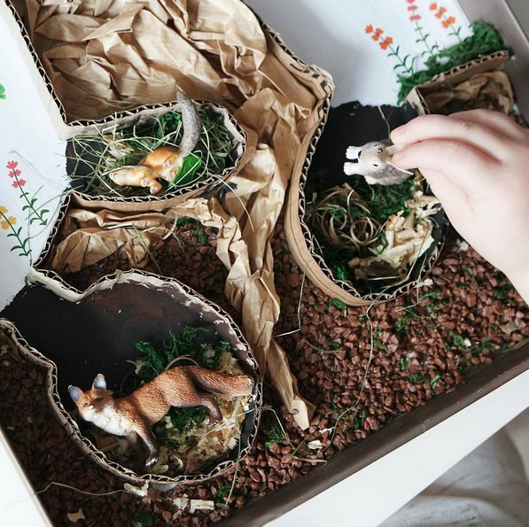 3D поделка "Жизнь леса"