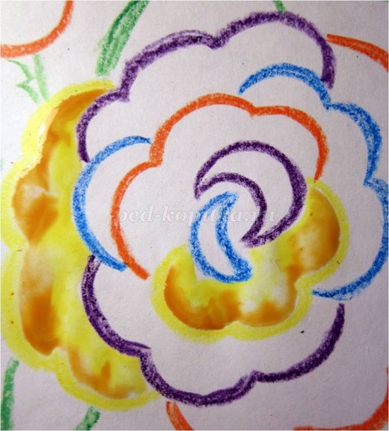 Рисование цветов акварелью "Радужные розы": мастер-класс, часть 4