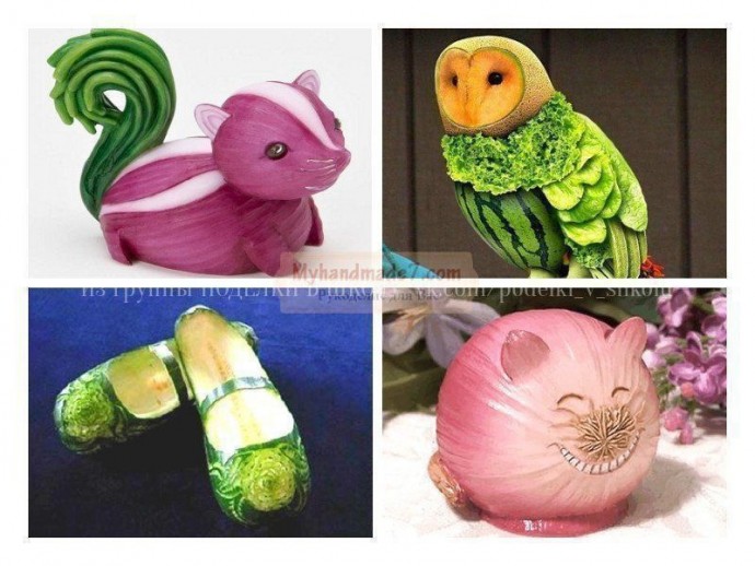 Поделки из овощей с детьми Поделки из овощей с детьми