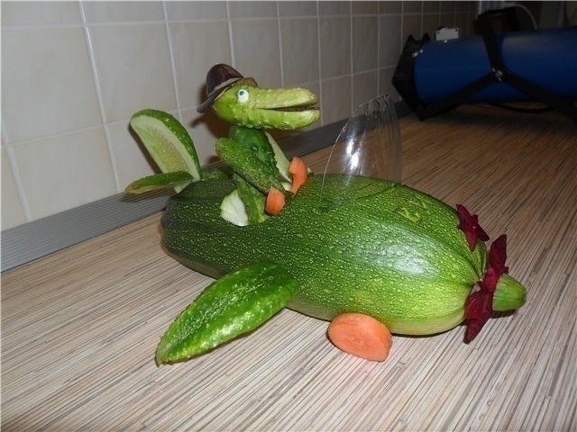 Идеи поделок с детьми из овощей