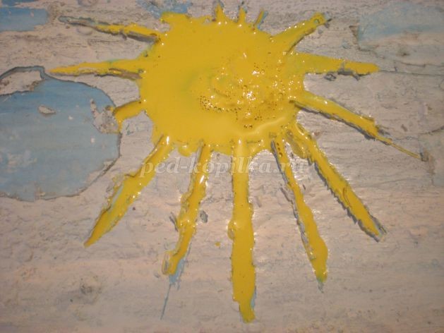 ​Ранняя весна в технике "Граттаж"