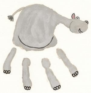 Рисуем животных своими ладошками Рисуем животных своими ладошками