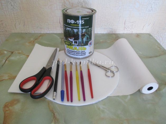 Синица из потолочной плитки детскими руками: мастер-класс, часть 1 Синица из потолочной плитки детскими руками: мастер-класс, часть 1