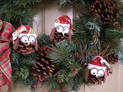 Совы из шишек: идеи Совы из шишек: идеи