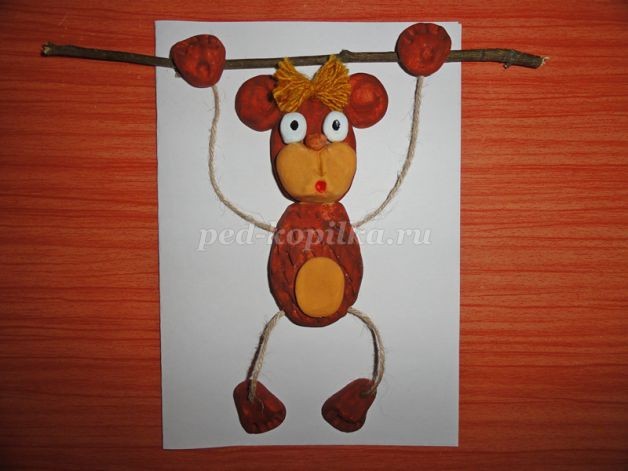 ​Тестопластика: обезьянка, часть 3