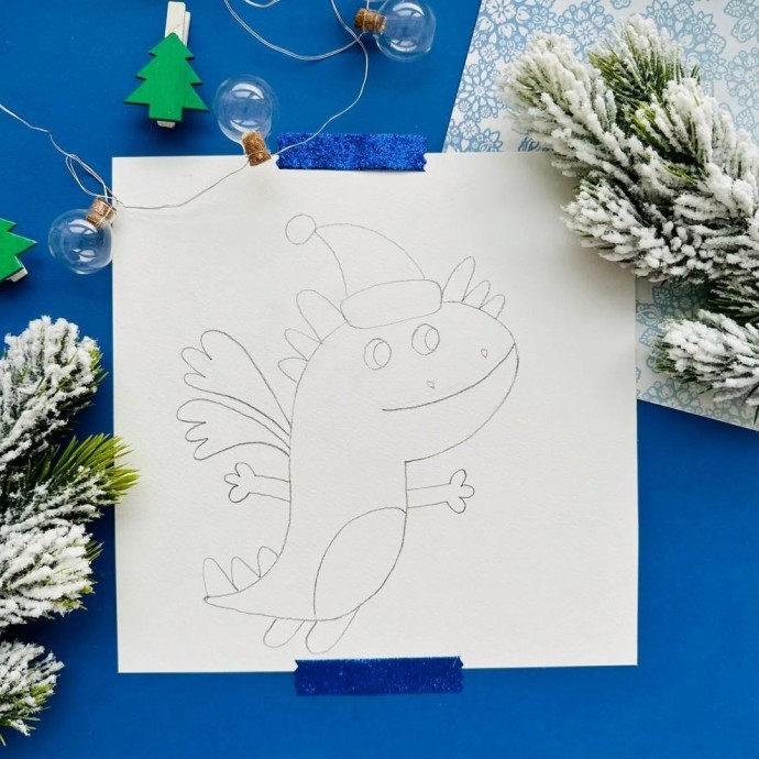 Рисуем дракончика Рисуем дракончика